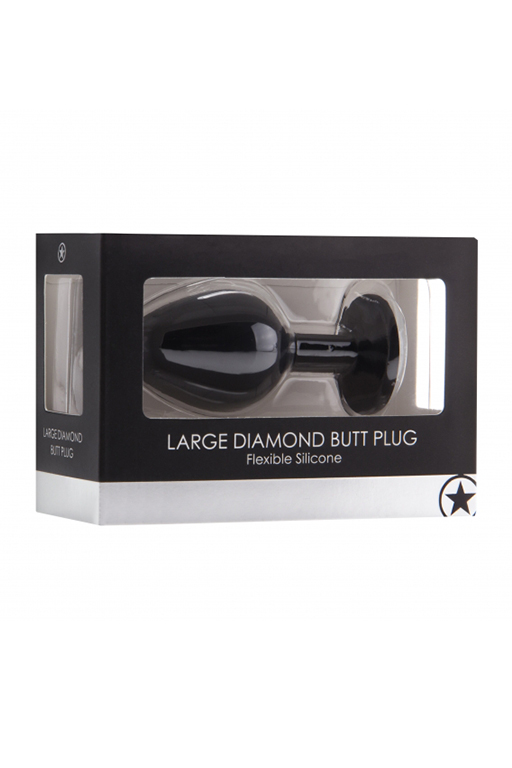 Анальная пробка с кристаллом Diamond Butt Plug (Extra Large)