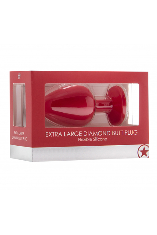Анальная пробка с кристаллом Diamond Butt Plug (Extra Large )