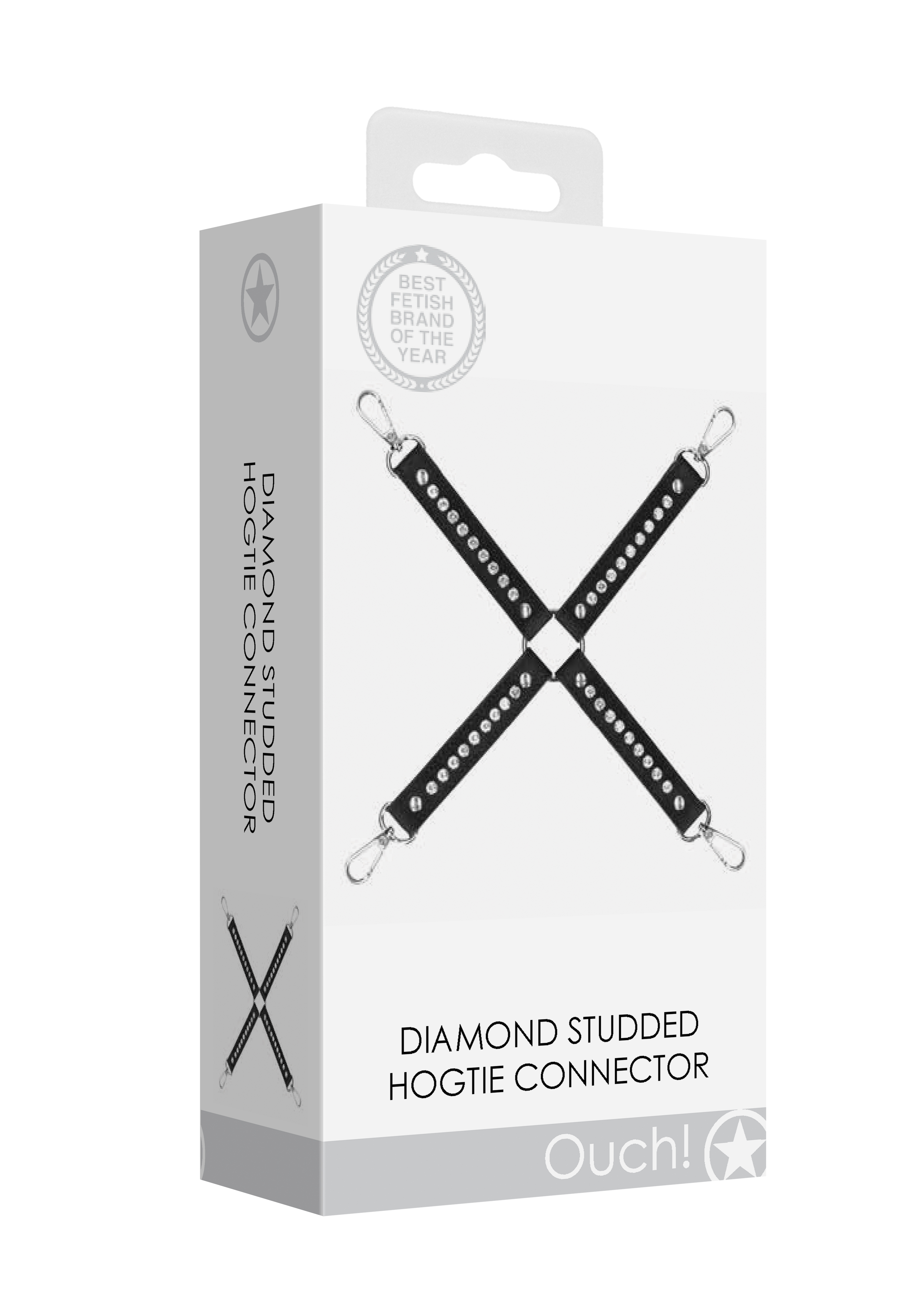 Фиксатор (крестовина) для БДСМ-игр Diamond Studded Hogtie